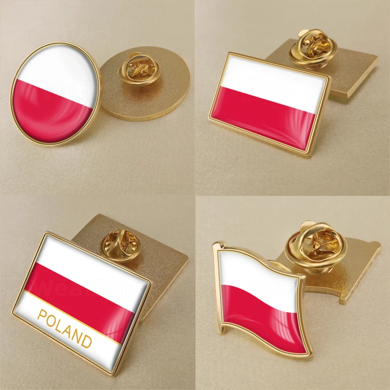 Coat Of Arms Of Poland Polish Map Flag National Emblem National Flower Brooch Badges Lapel Pins Brooches Aliexpress