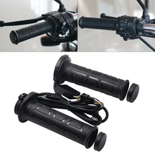 12 В 12-24 Вт Регулируемая температура мотоцикл электрическая ручка с подогревом с термоусаживаемой Т-образной втулкой и многоступенчатым регулируемым переключателем