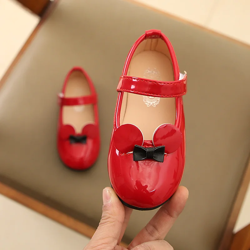 Новинка; сезон весна-осень; детская обувь из искусственной кожи в Корейском стиле; обувь принцессы для больших детей; обувь для школьников; Танцевальная обувь для девочек - Цвет: 2