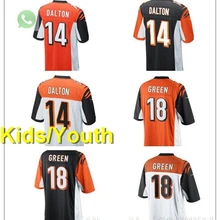 A+++ качественная Детская Молодежная Andy Dalton 14 A.J. Зеленый#18 Джерси Цинциннати