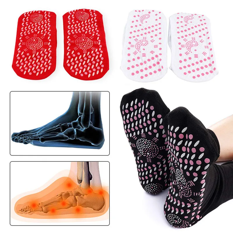 

Unisex Self Heating Socks Health Care Foot Massage Socks Tourmaline Therapy Magnetic Anti-Freezing Warm Socks Outdoor Skiing