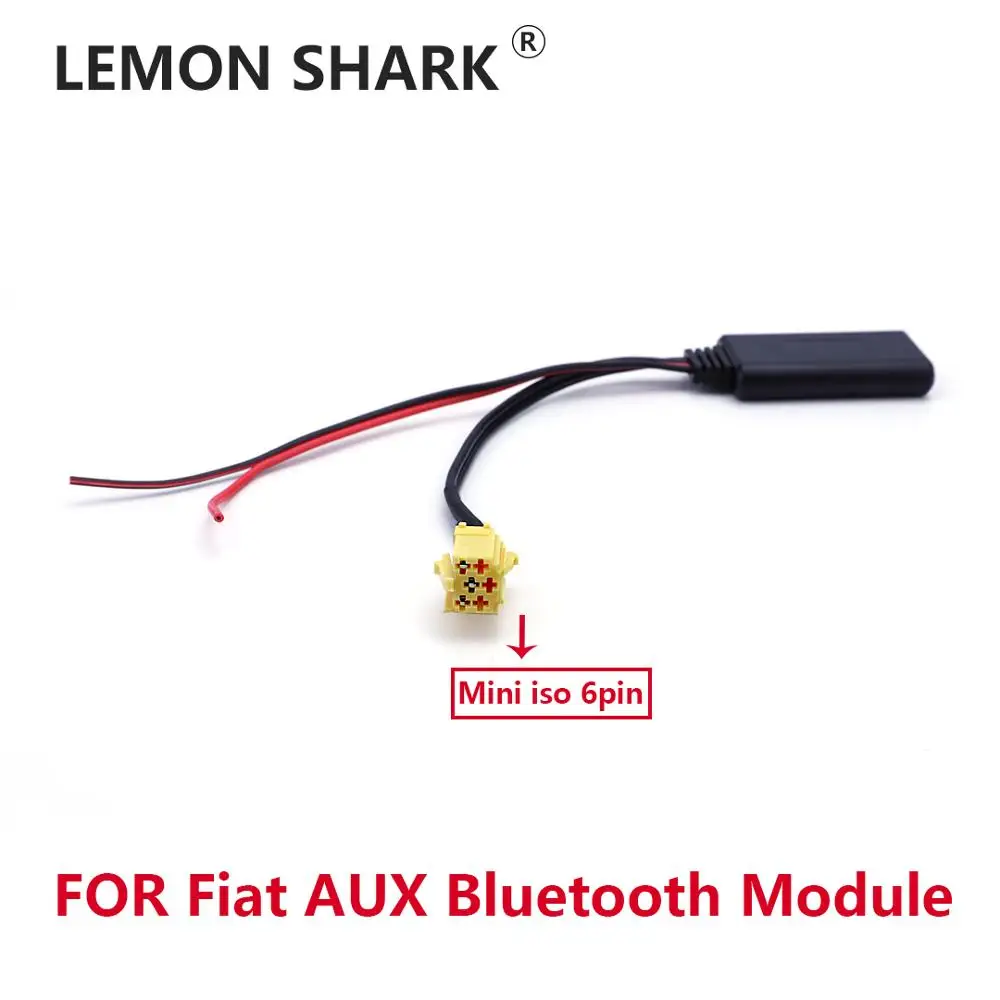 

Bluetooth Module Audio Adapter for Fiat Grande Punto Alfa Stereo MINI ISO 6Pin Radio Bluetooth AUX-IN Wiring for Fiat Alfa Rome