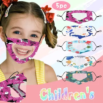 

Children Outdoor With Clear Window Visible Expression For Deaf Mute Lip Visual Shield Splash Transparent Faces Protection