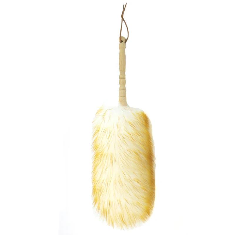 Household Lint-Free Feather Duster Furniture Dusting Cleaning Brush Car Static-Free Wool | Дом и сад