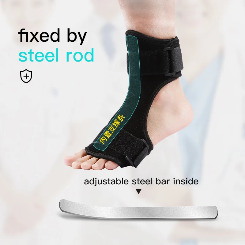 Ankle Support Strap Brace Orthosis Stabilizer Foot Guard Protector for Ankle Sprain and Plantar Fasciitis