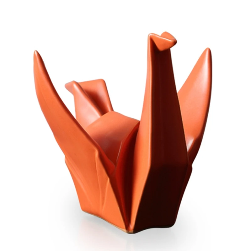 

New Nordic Creative Modern Abstract Ceramic Origami Statue Animal Statue Home Decoration Gift