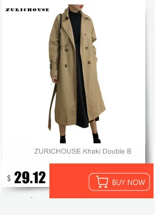 ZURICHOUSE Женский Тренч модное камуфляжное леопардовое джинсовое пальто женское свободное весеннее ветровка, длинное пальто