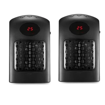 

900W Electric Heater Desktop LED Display Timing Fan Heater Household Winter Warmer for Home/Office