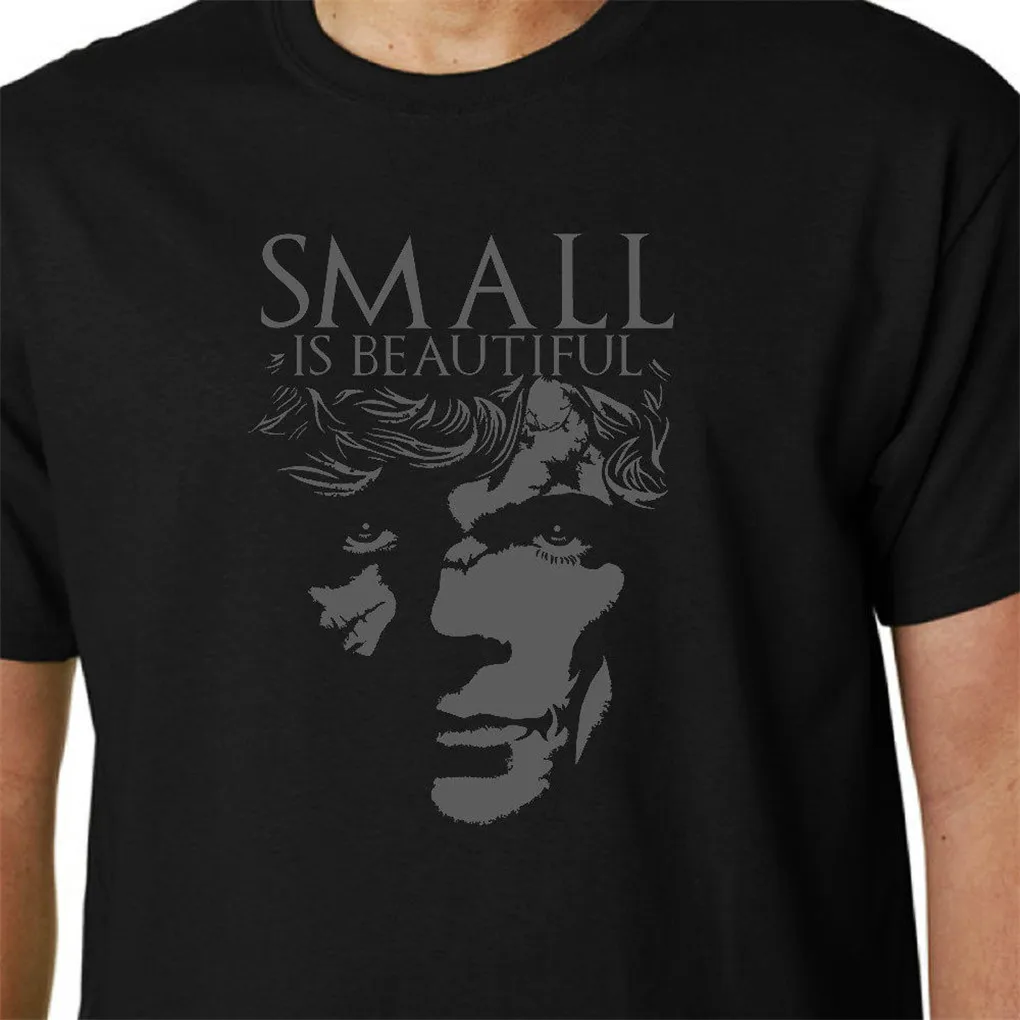 TYRION Small Is красивая футболка Игра престолов Ланнистер Цитата GEEK Смешные ТВ