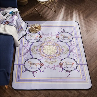 Европейский кофейный Настольный коврик для спальни товары для дома Alfombra Cocina коврики противоскользящие напольные ковры для гостиной прямоугольные коврики - Цвет: 23