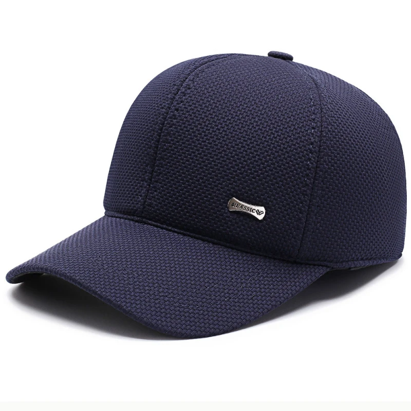 

Winter Baseball Cap 2020 New Autumn Winter Caps for Men Thick Warm Earflap Cap Adjustable Baseball Hat Ear Flap Dad Cap