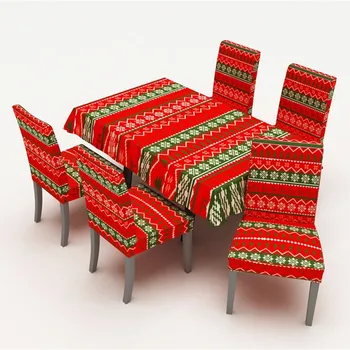 

Christmas Tablecloth/Chair Cover Digital Printing Christmas Table Decoration Home Rectangular Party Table Covers Christmas 2020