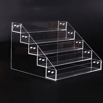 

Acrylic Nail Polish Display Stand 4-5-6-7 Layer Multi-Layer Plastic Transparent Frame Mask Lipstick Display Cosmetics