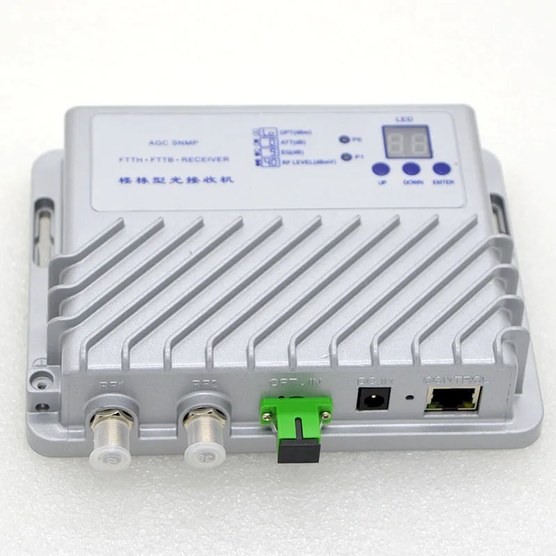 1PCS New FTTH/FTTB 1100~1600nm Digital Television Optical Receiver With AGC,ATT,EQ Broadband Optical Receiver Wholesale