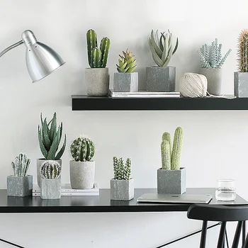 

Creative Nordic ins succulent cactus potted fake green plant indoor home decoration accessories