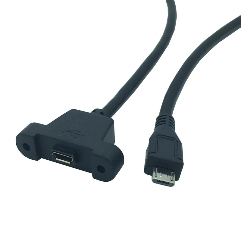 USB 2,0 Mini 5 Pin Male to USB 2,0-Female кабель для передачи данных с креплением на панель