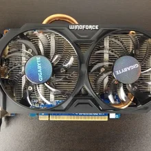 Видеокарта GTX 750 ti 2 Гб 128 бит GDDR5 видеокарты для nVIDIA GIGABYTE Geforce GTX 750Ti 2 Гб Hdmi Dvi используется VGA CardsGV-N75T