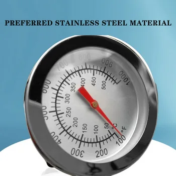 

Celsius Bimetallic Stainless Steel Barbecue BBQ Smoker Grill Digital Thermometer Temperature Gauge Oven Thermometer