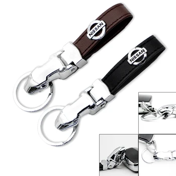 

1pcs Metal Leopard Head Key Chains Holder Car Badge Keyring KeyChain For Nissans Nismo X-trail Almera Qashqai Tiida Teana