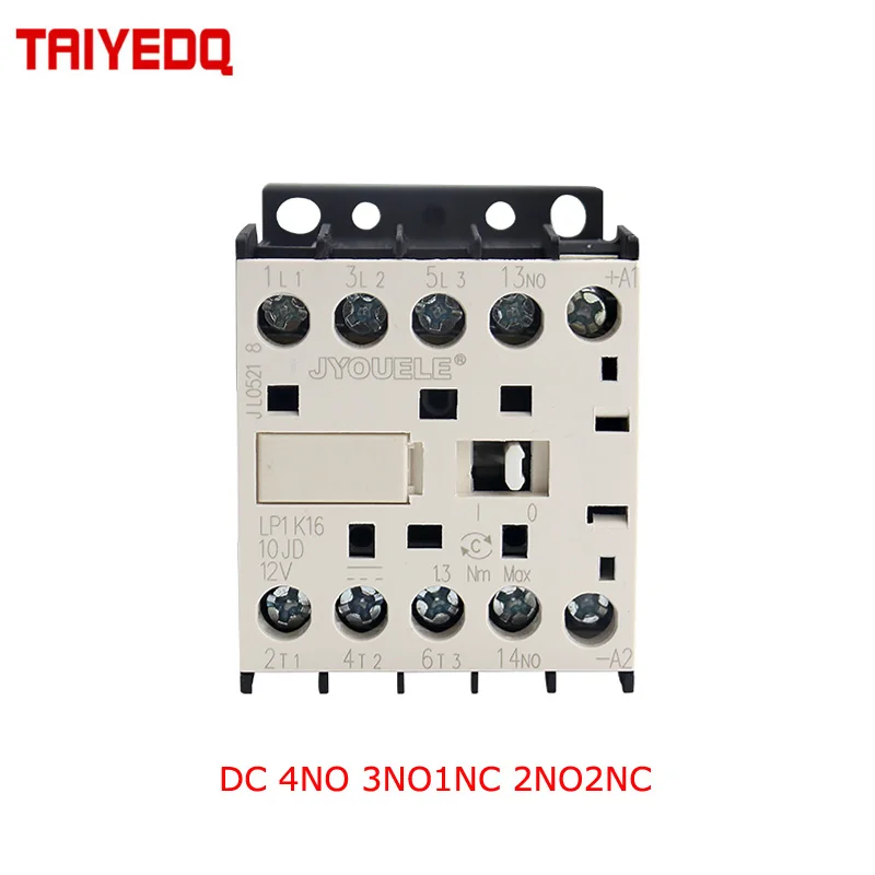 Pequeno Contator 12v 24v 36v 48v 110v 220v 45 mm 58 mm 57 mm Motor de Controle Lp1k16 1601 3no1nc 1608 2no2nc 1610 4no