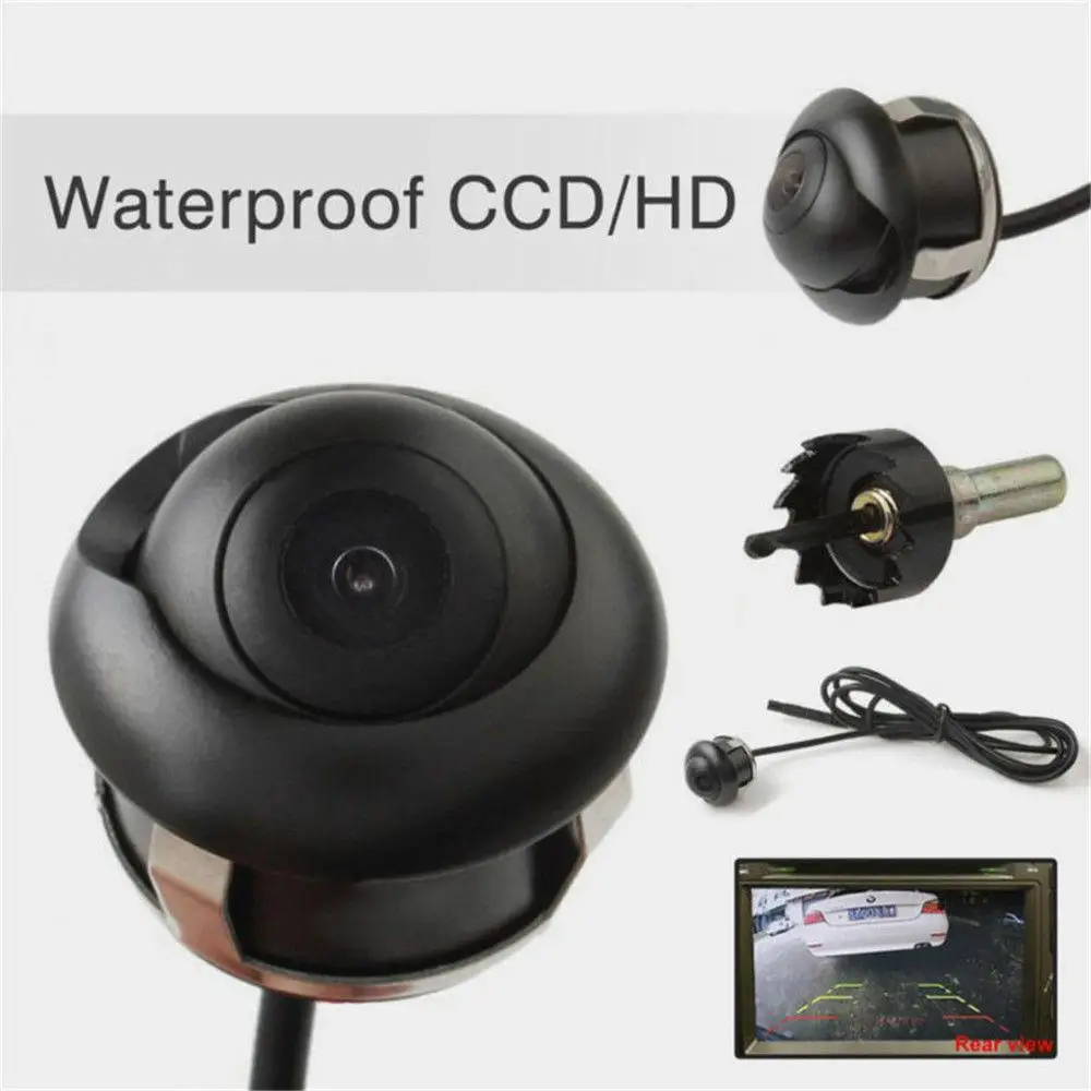 Dragonpad Car Reversing Camera HD 360 Degree Rotatable CCD Reverse Car Front/Side/Rear View Backup Camera
