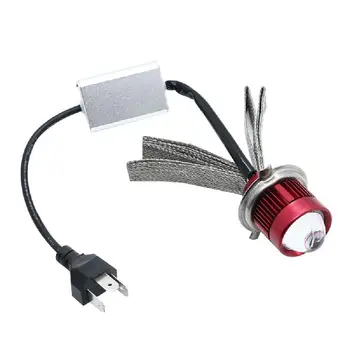 

Motorcycle Led H4 Mini Bi-LED Headlight Lens Moto 4800LM Hi Lo White Yellow Double Color Scooter ATV Accessories Fog Lights