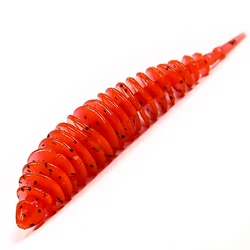Premium Soft Bait Worm Fishing Lures - TANAN Series - Perch, Carp & Bass Fishing Essentials - 20PCS-40mm-0.6g (RED)