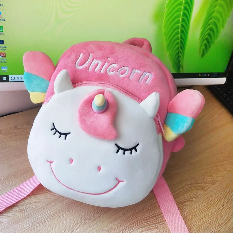 Unicorn-1 Мультфильм Радужный Единорог Дети Школьные сумки для девочек Мягкие плюшевые дети мешок детский сад для маленьких детей школьный рюкзак для мальчиков - Цвет: Unicorn-1