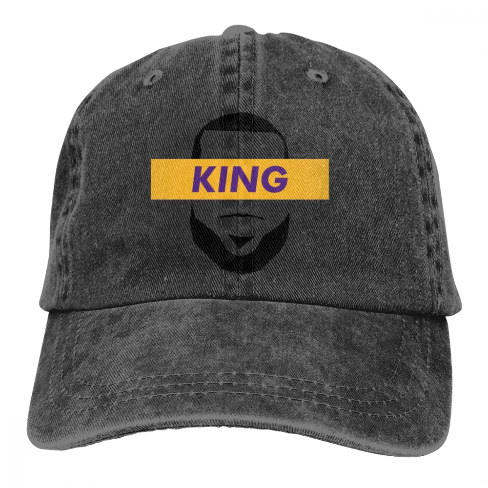 LA King Casquette глубокий Хизер унисекс Мужские Женские джинсовые бейсболка с ремешком кепки Регулируемый Гольф папа шляпа