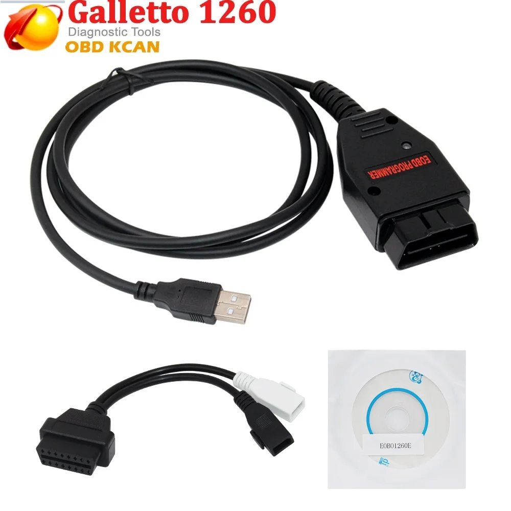 Бесплатная доставка Galletto 1260 ECU чип инструмент для настройки EOBD/OBD2/OBDII Flasher |