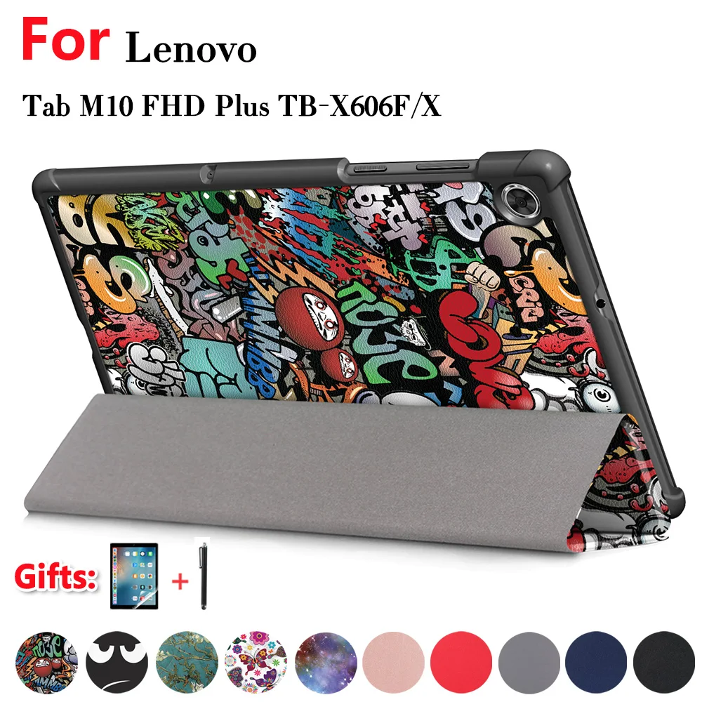 Чехол для Lenovo Tab M10 FHD Plus TB X606F X606X 10 3 &quotсмарт чехол Ультратонкий магнитный складной