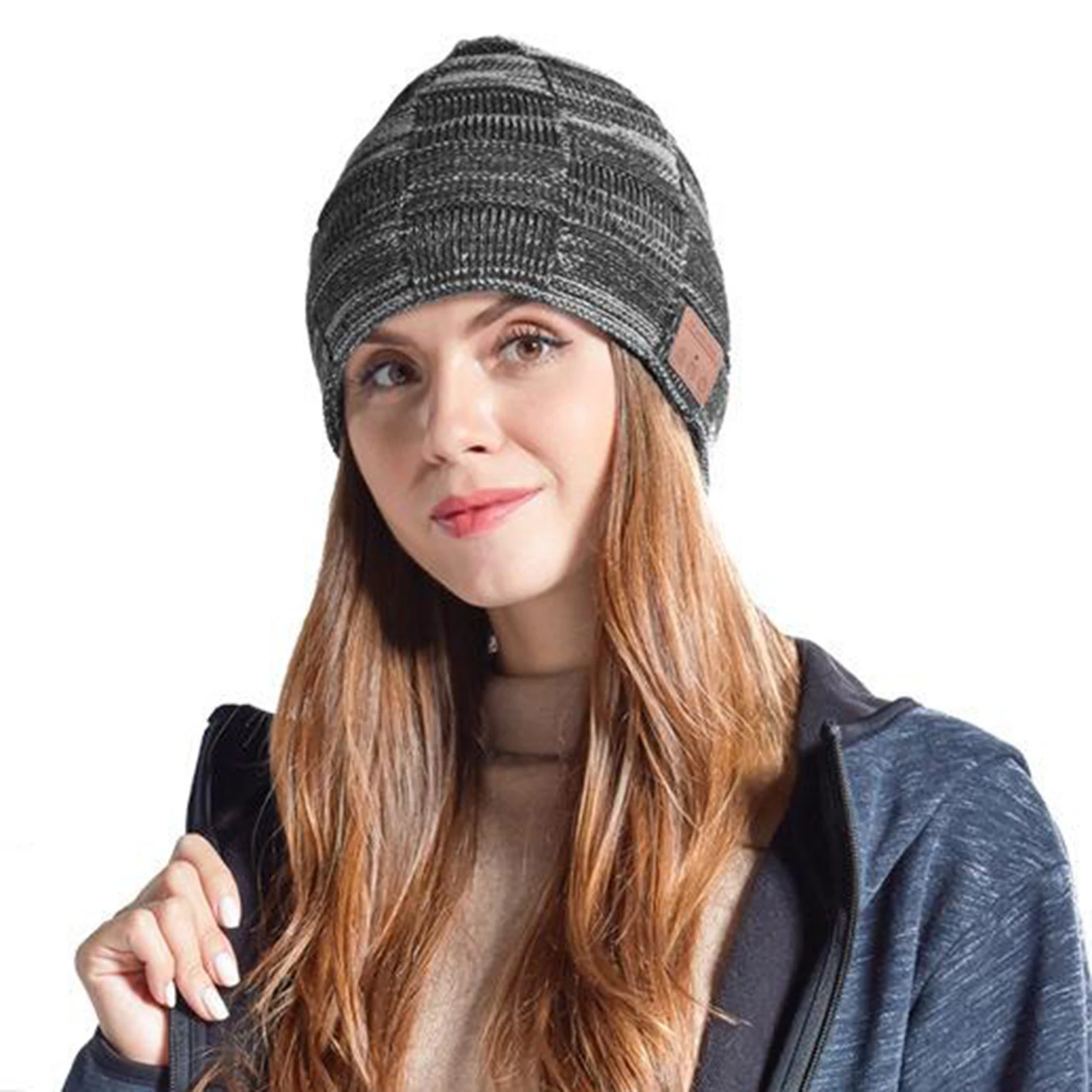 Bluetooth Beanie for Men Women,Music Winter Hat with Warm Fleece Lining for Outdoor, Unique Birthday Tech Gifts