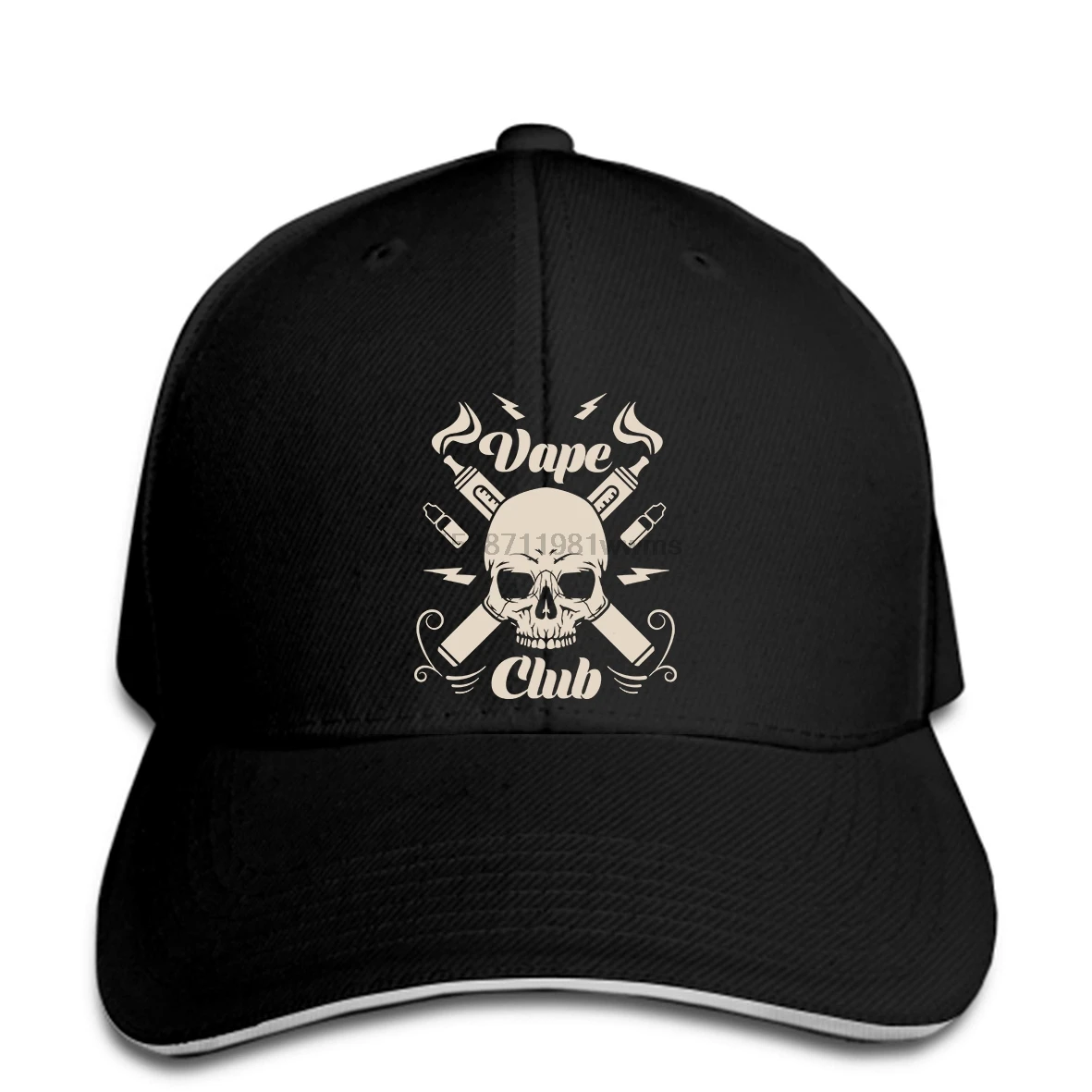 Baseball cap Uomo Vape Club maglietta 100% cotone NEROSummer Fashion snapback hat Peaked | Аксессуары для одежды