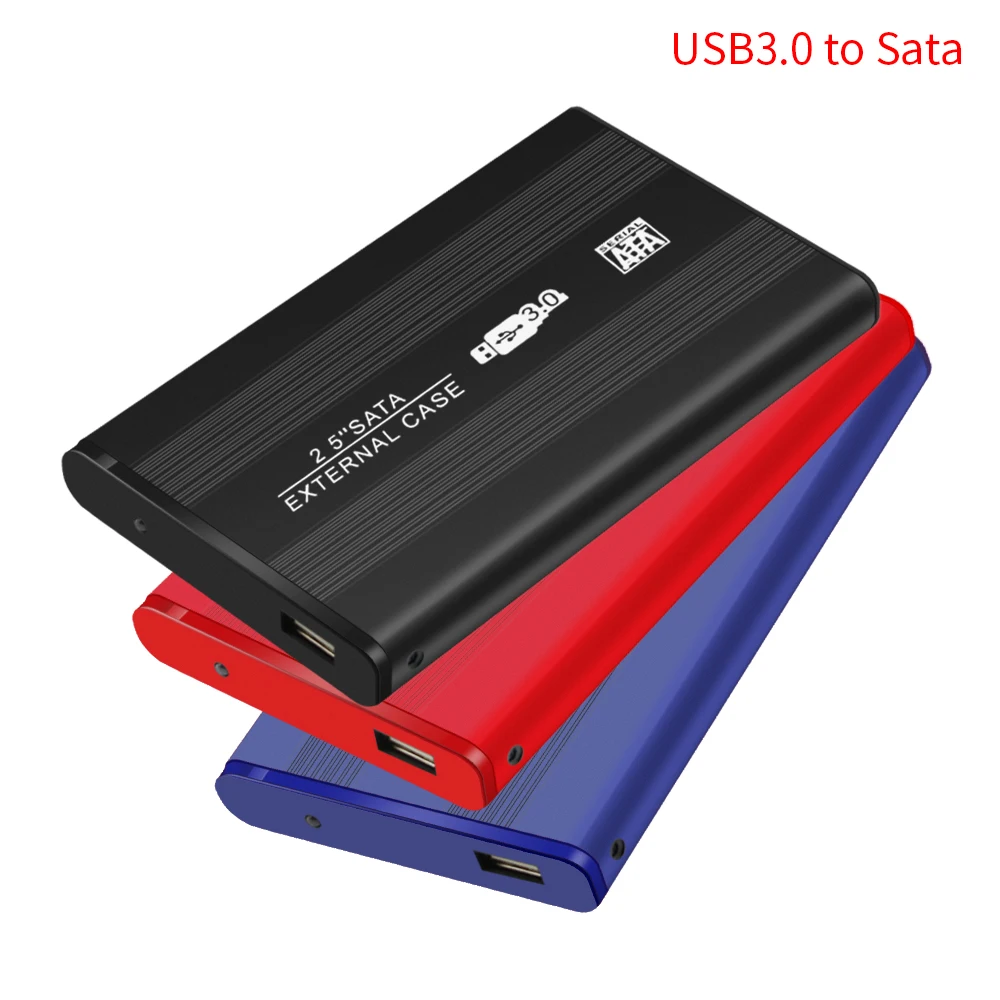 TISHRIC 2.5 inch HDD Case USB 3 Hard Drive Enclosure SSD Box Hard Disk Case Sata to USB 3.0 HDD Box Optibay Caddy 2.5 Sata
