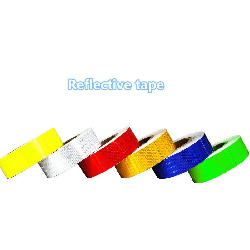 

Reflective tape 5 cm road safety warning tape reflective warning of lattice reflective membrane body posts