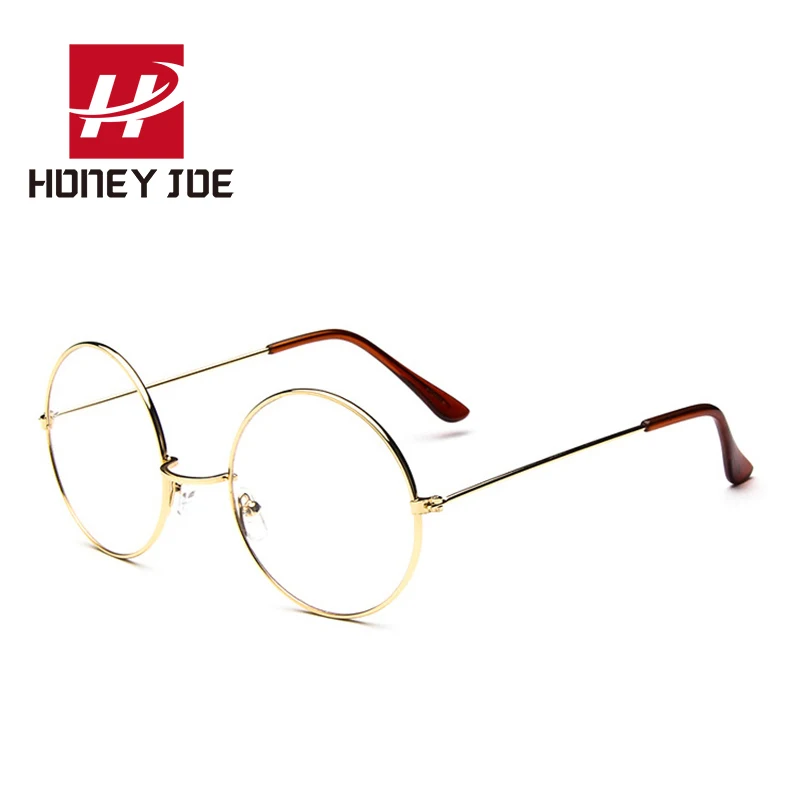 

Classic Retro Big Round Glass Frame Metal Frame Clear Lens Spectacle Eye Glasses Women Men Optical Eyewear