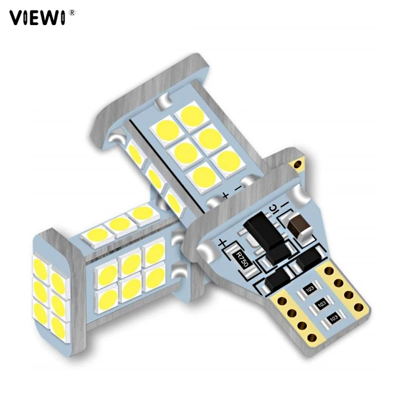 2 шт. суперъяркие светодиодные фонари заднего хода T15 3030 24SMD W16W canbus 4 Вт 12 в 24