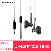 Moondrop-auricular de Metal original sin nombre, dispositivo de audio de alta fidelidad, con controlador dinámico de 13,5mm, para DJ y música