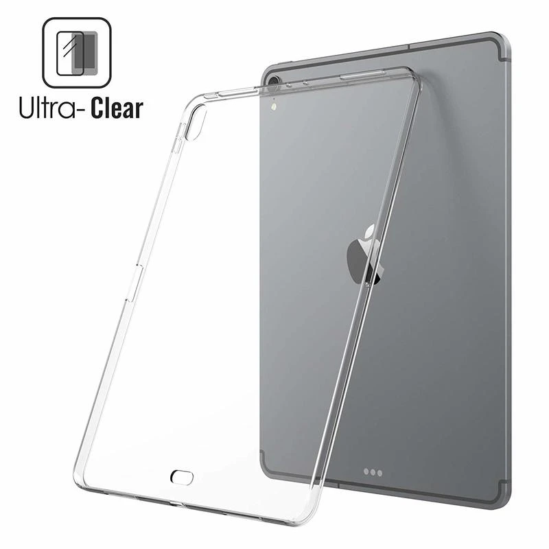 Case For Ipad Pro 12 9 21 M1 Soft Flexible Bumper Clear Tpu Rubber Back Cover Protector For Ipad 12 9 15 17 18 Case Tablets E Books Case Aliexpress