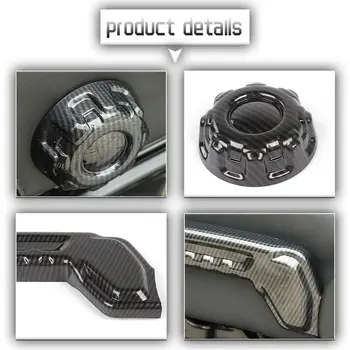 

Decor Seat Adjust trim For Jeep Wrangler JL 2018 Parts Car Carbon Fiber Black