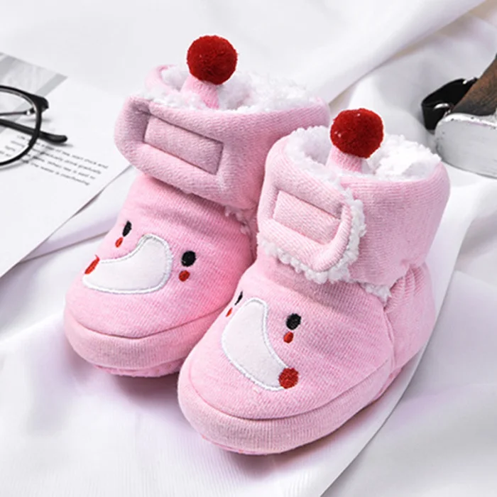 Новое поступление, детская обувь унисекс, хлопковая теплая зимняя обувь с героями мультфильмов, удобная теплая обувь для новорожденных-35