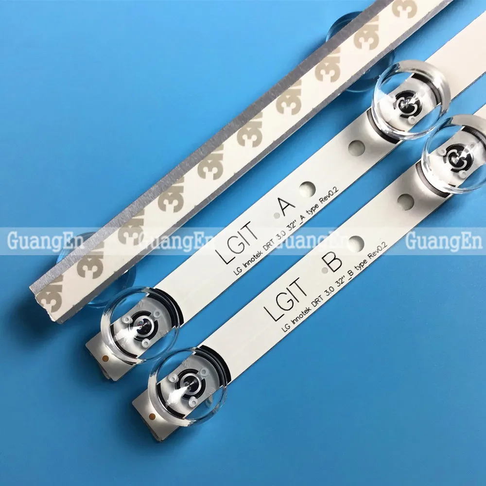 US $104.55 10 Set LED Backlight Strip For LG 32TV 32MB25VQ 6916l1974A 6916l1981A Lv320DUE 32LF580V 32LB5610 Innotek Drt 30 32 32LB582V
