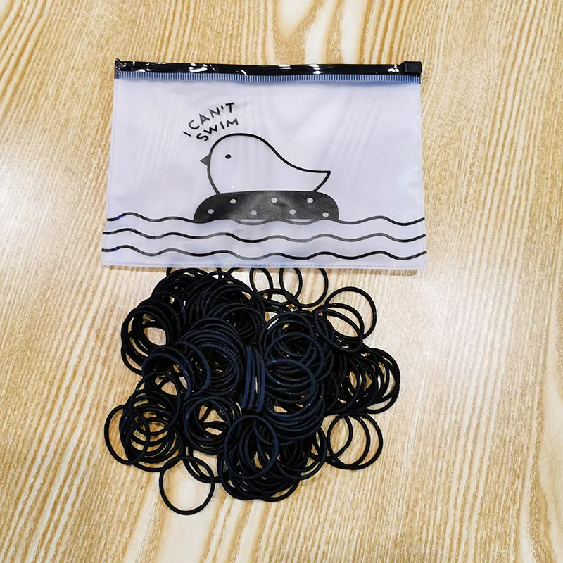 100 Pcs/bag Korean Cute Children's Headwear Simple Colorful Rubber Band Hair Rope Fashion Girl Princess Basis Hair Accessories