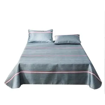 

Ice Silk Mat Three-piece Set Explosion Models Solid Color No Printing Folding Not Deformed Soft And Comfortable Easy To Clean