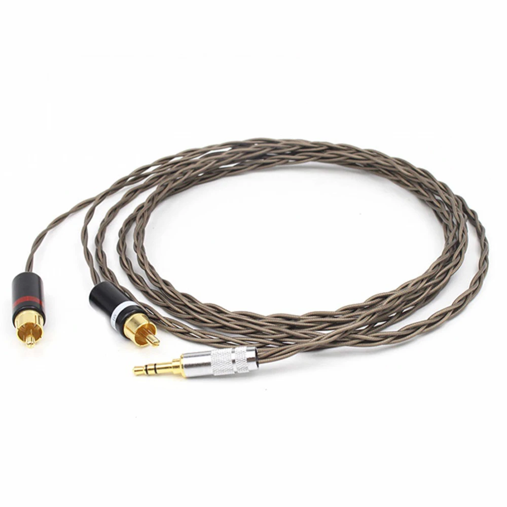 Audiocrast HIFI 3 5 мм стерео к 2 RCA Штекерный кабель Nordost Odin позолоченный двойному аудио Aux