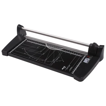 

A4 Precision Rotary Paper Trimmer Sharp Photo Paper Cutter Rotary Photo Paper Ruler Trimmer - 3034 Black