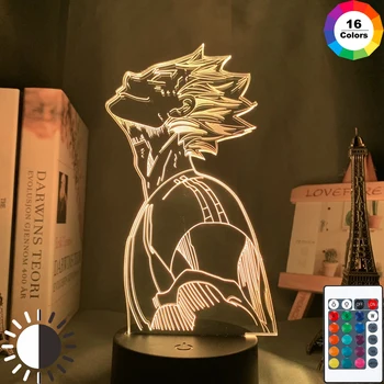 

3d Night Light Anime Haikyu Bokuto Light for Bedroom Decor Child Kids Birthday Gift Manga Gadget Kotaro Bokuto Lamp Haikyuu Gift