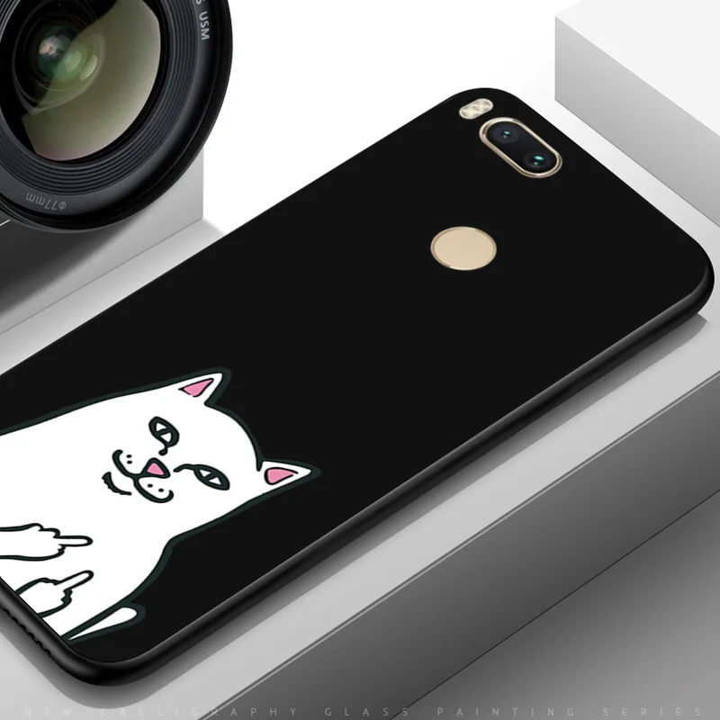 Чехол для телефона YOUVEI Interstellar для Xiaomi mi A1 mi A2 mi A3 черный чехол из ТПУ mi A2 A3 Lite Moon Line Coque для mi 5X mi 6X - Цвет: TPUBLK508