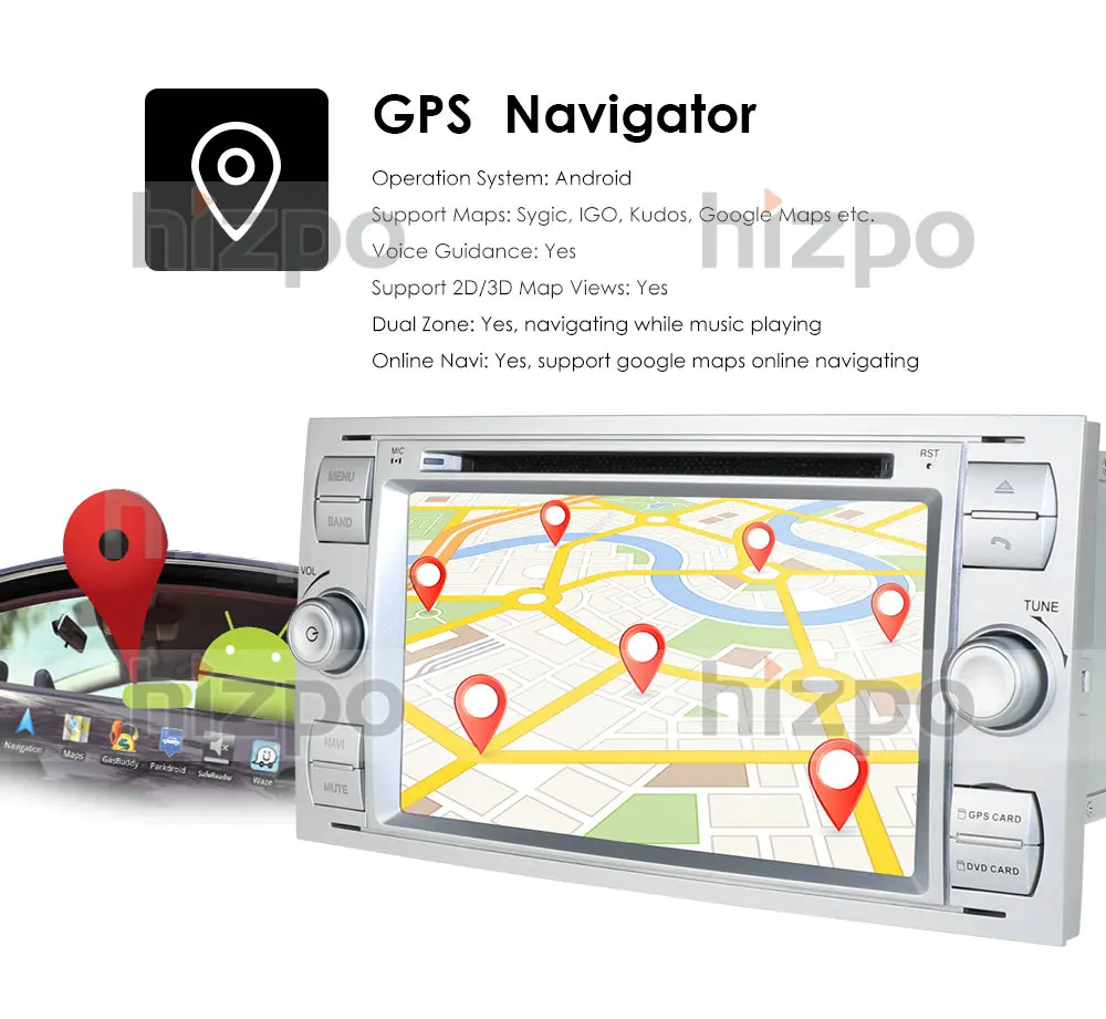 Автомобильный dvd-плеер Android 10 DAB+ 2din в тире для Ford Transit Focus подключение S-MAX Kuga Mondeo с OctaCore Wifi 4G gps Bluetooth