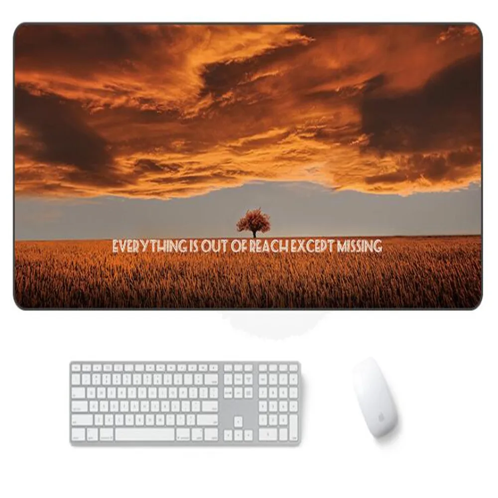 Large Gaming Mouse Pad Gamer Solid Color Locking Edge Keyboard Mouse Mat Gaming Grande Desk Mousepa